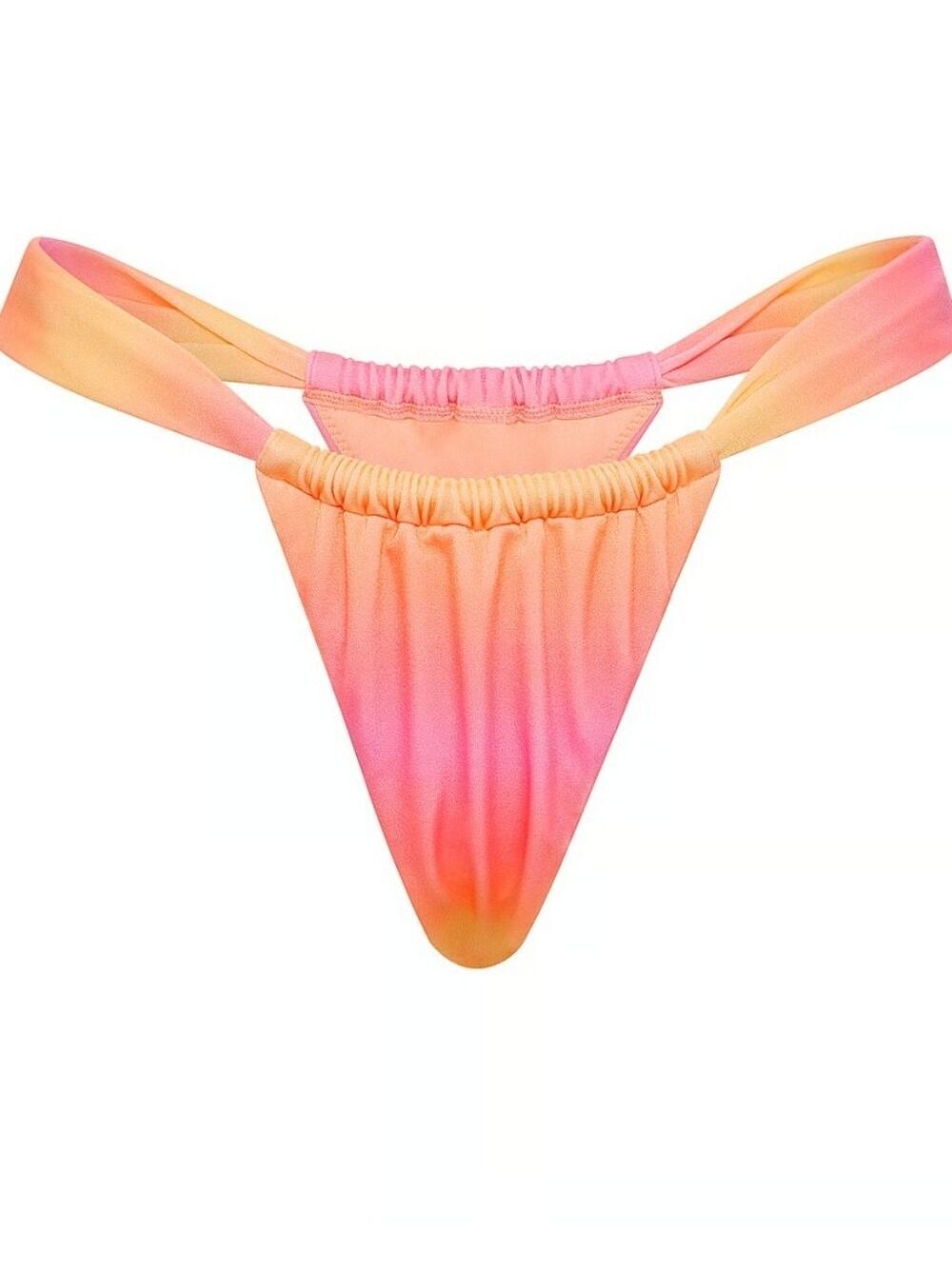 Victoria's Secret Swim Adjustable Ruched Thong Bikini Bottom Sz Med NWT